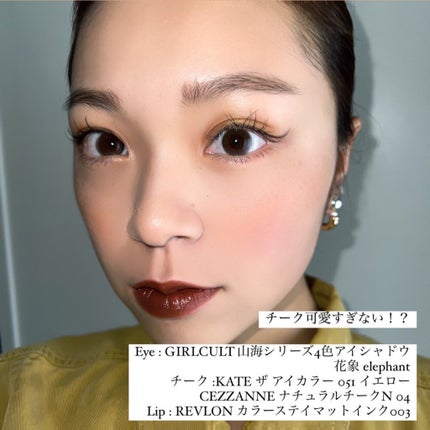 ナチュラル チークN/CEZANNE/パウダーチークを使ったクチコミ(2枚目)