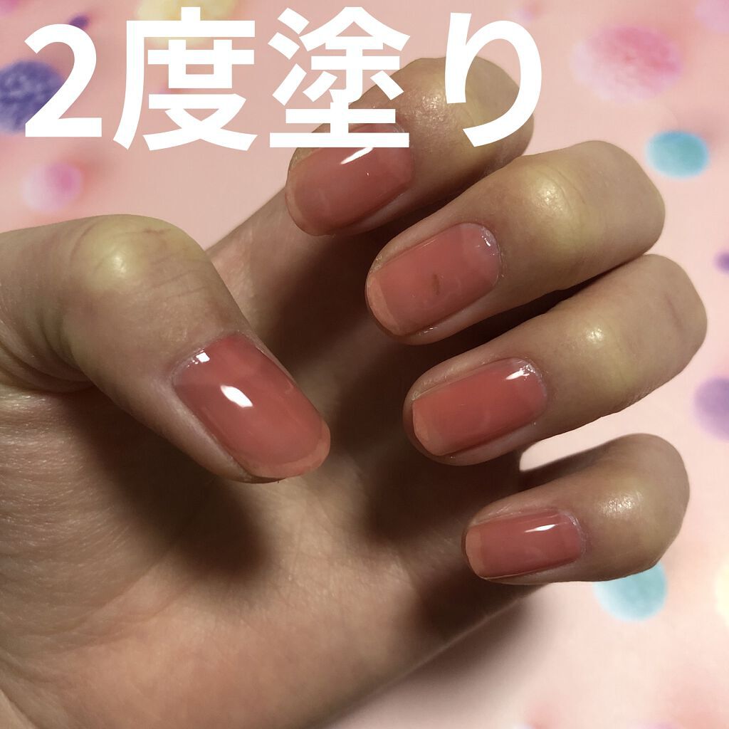 カラフルネイルズ N51 コーラルピンク/キャンメイク/マニキュアを使ったクチコミ（3枚目）