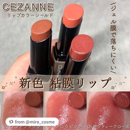 リップカラーシールド/CEZANNE/口紅を使ったクチコミ(1枚目)
