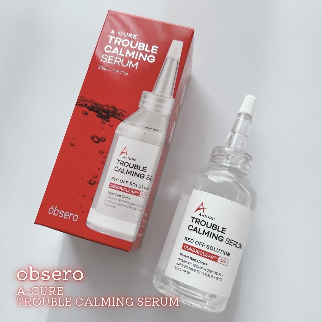 エーキュアトラブルカーミングセラム/obsero/美容液を使ったクチコミ(1枚目)
