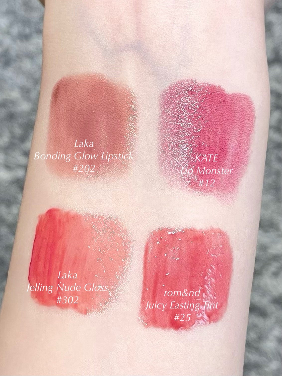 ジューシーラスティングティント/rom&nd/リップティントを使ったクチコミ(3枚目)