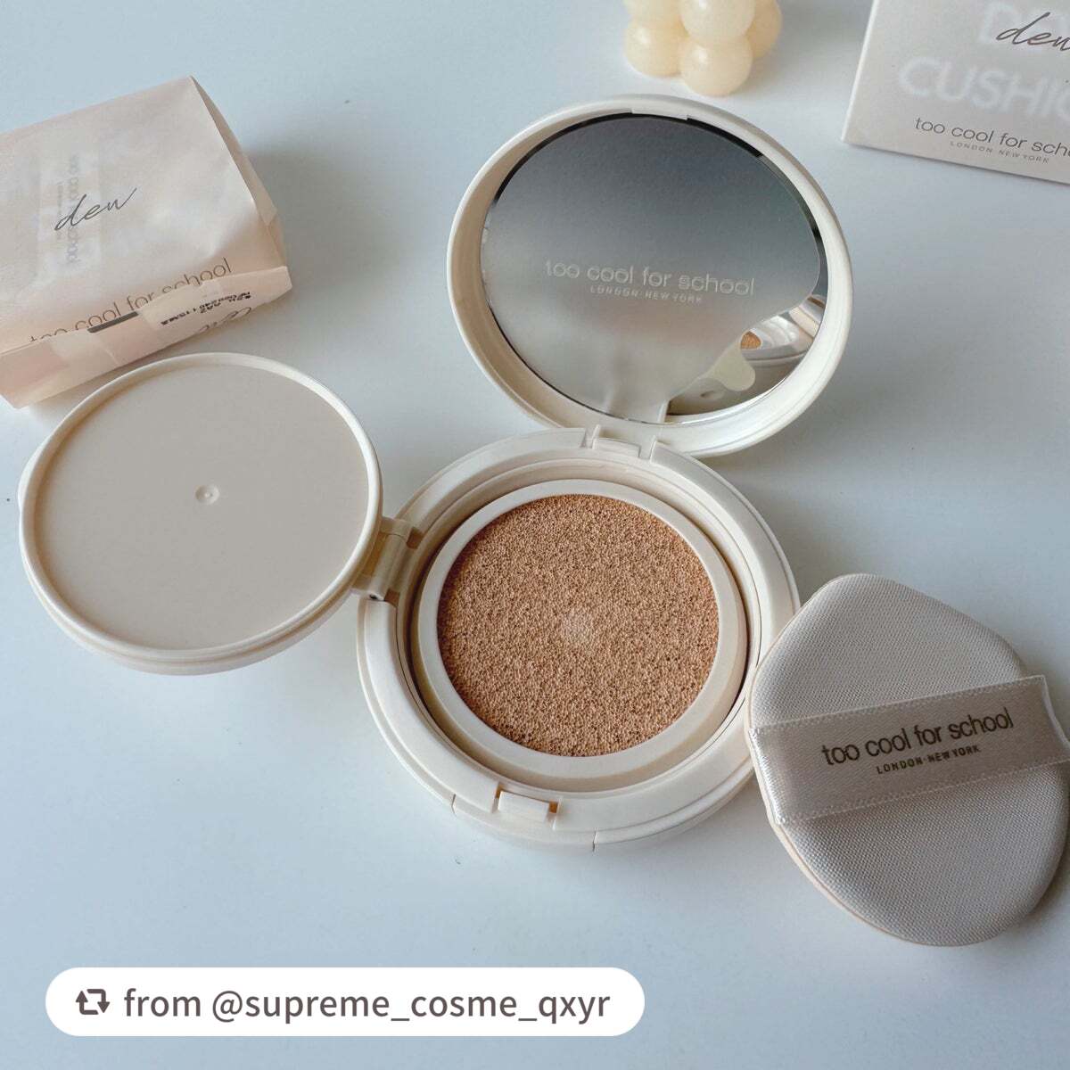 フィクシングヌードクッション/too cool for school/クッションファンデーションを使ったクチコミ(3枚目)
