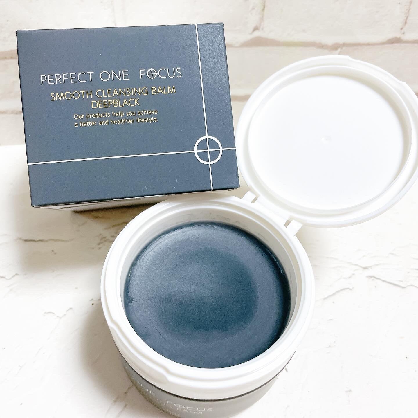パーフェクトワンフォーカス スムースクレンジングバーム ディープブラック/PERFECT ONE  FOCUS/クレンジングバームを使ったクチコミ（2枚目）