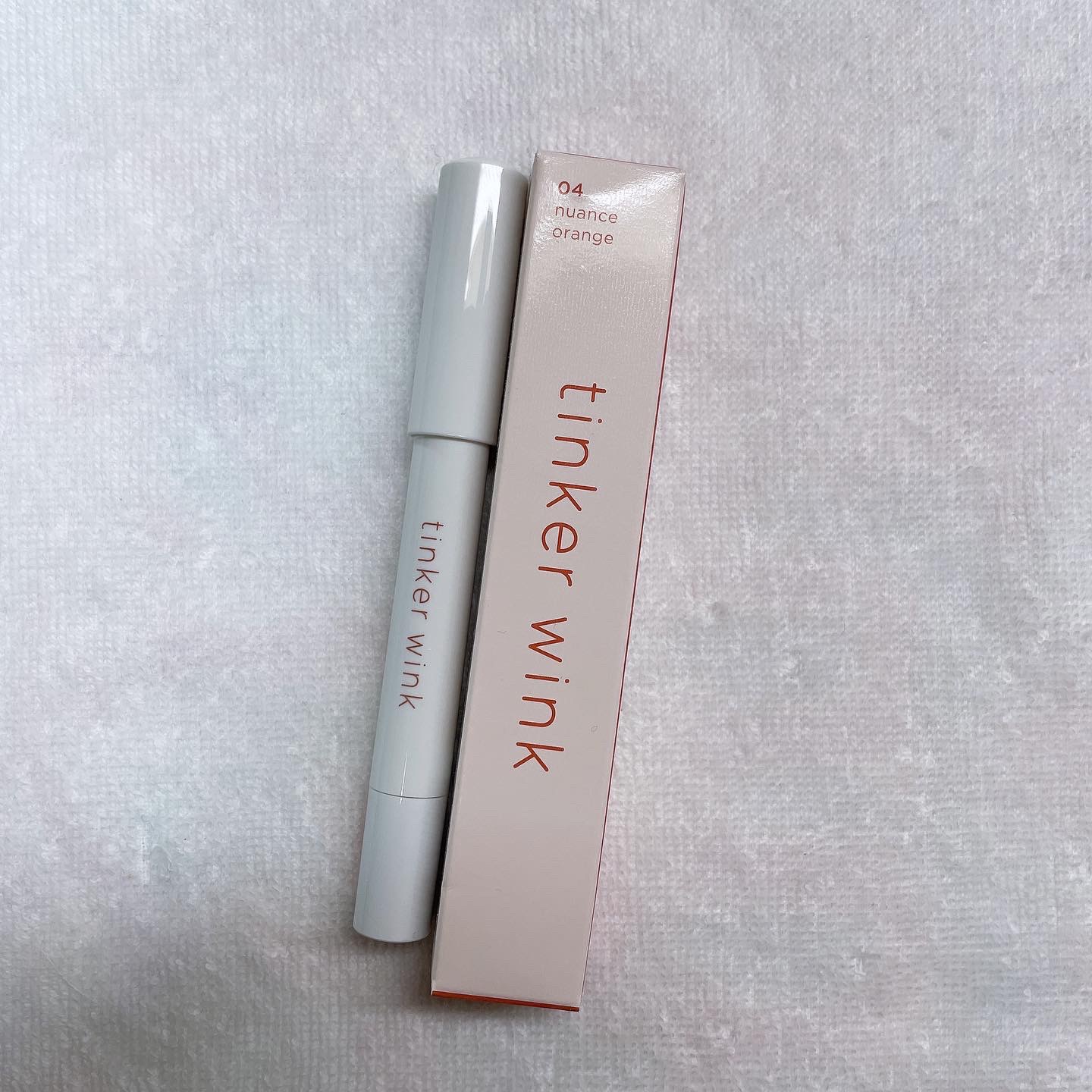 透け感アイシャドウペンシル OR01 ニュアンスオレンジ/ティンカーウィンク/スティックアイシャドウを使ったクチコミ（1枚目）