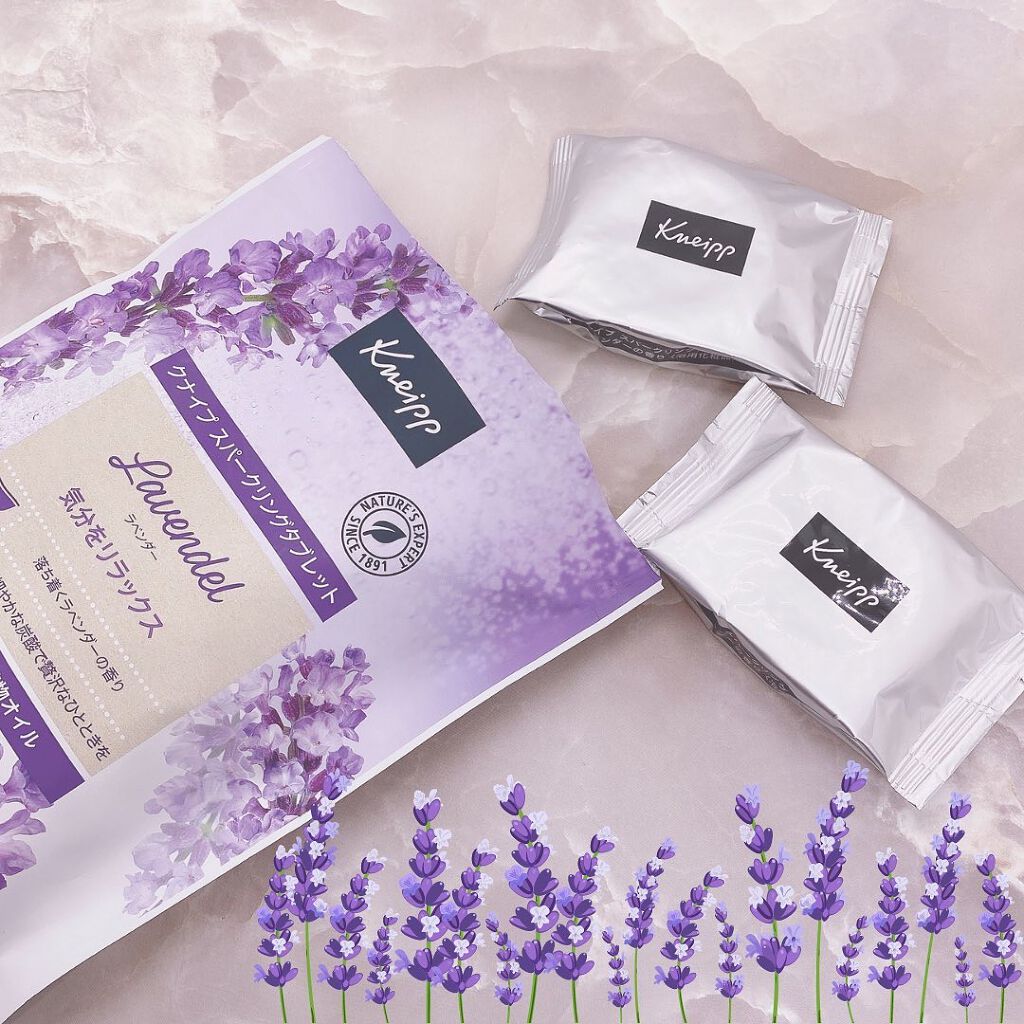 クナイプ スパークリングタブレット ラベンダーの香り/クナイプ/入浴剤を使ったクチコミ(2枚目)