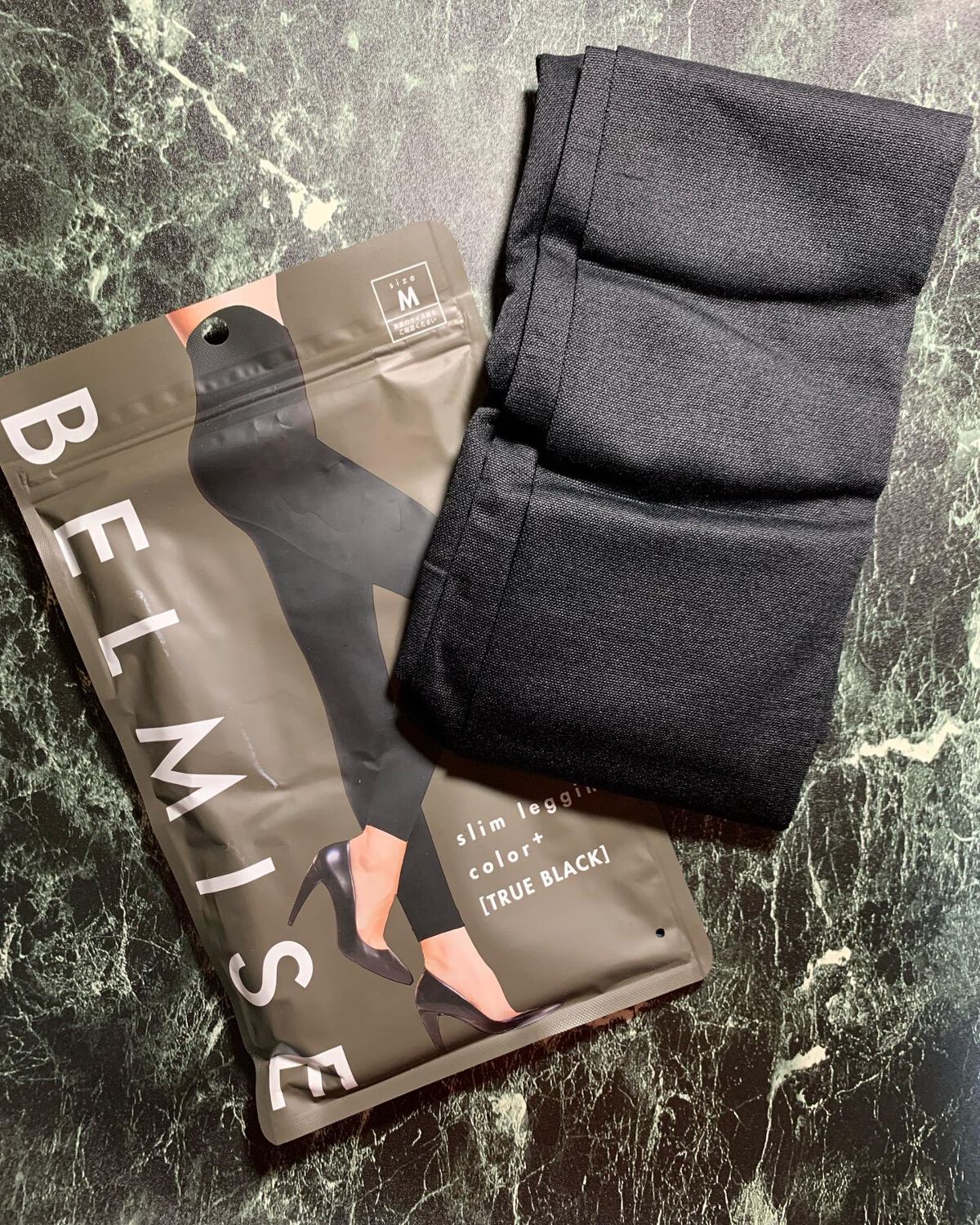 スリムレギンス color+/BELMISE/着圧ソックス・レギンスを使ったクチコミ（1枚目）