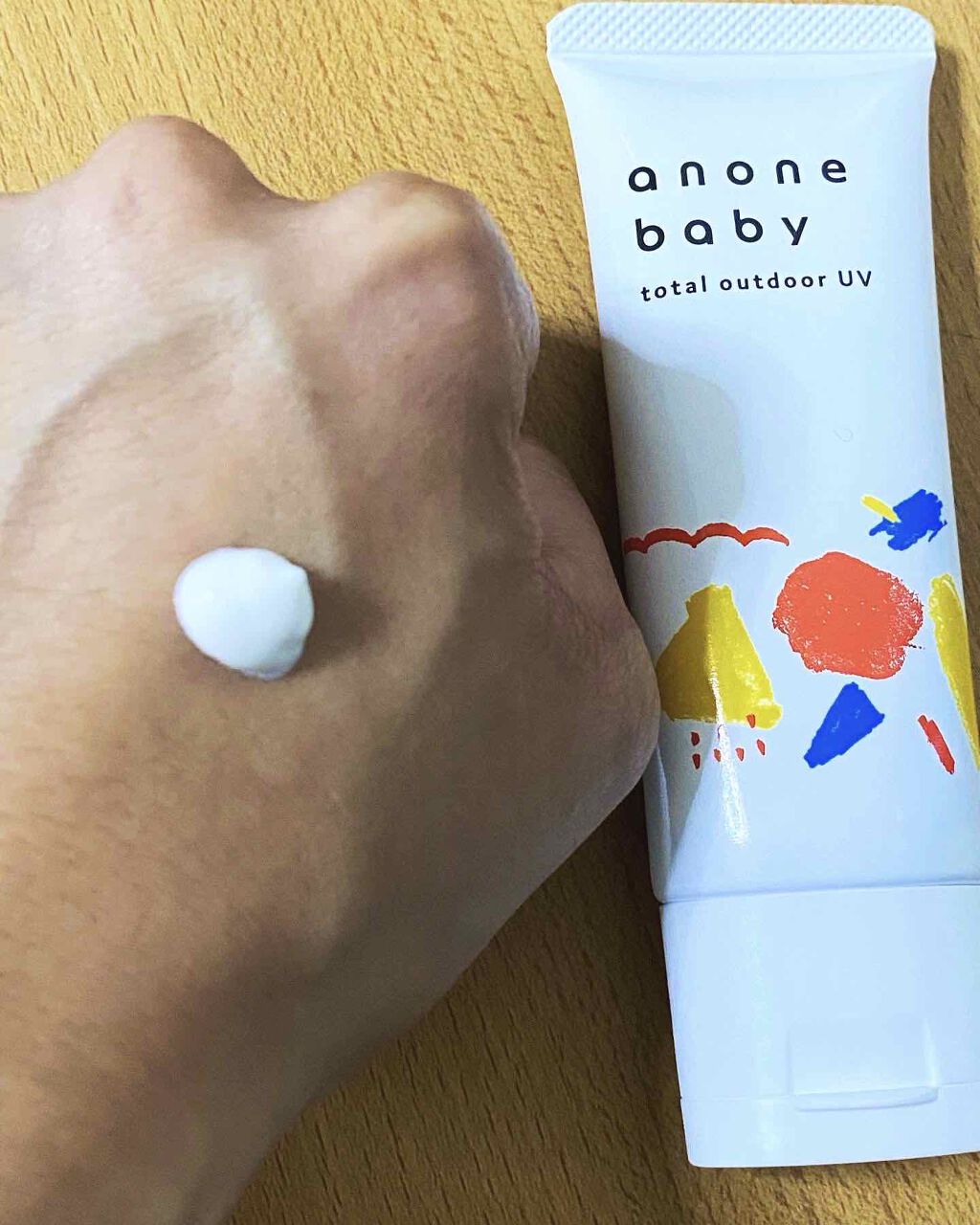トータルアウトドアUV/anone baby/日焼け止めミルクを使ったクチコミ（2枚目）