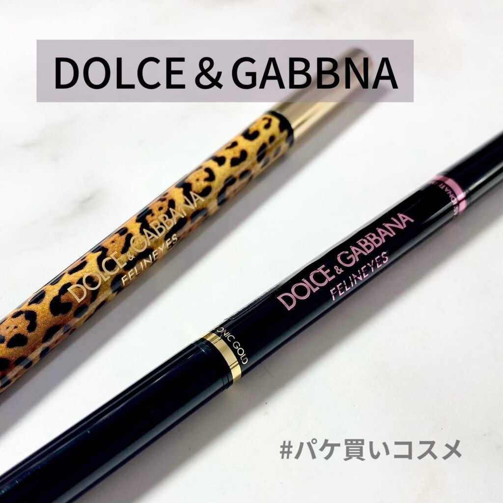 フェリンアイズ シマートップコート パウダーデュオ/DOLCE&GABBANA BEAUTY/ペンシルアイライナーを使ったクチコミ(1枚目)