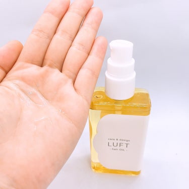 LUFT ケア＆デザイン オイルHのクチコミ「LUFTのケア＆デザイン オイルHを使用しました😊
24時間うるおい消えない、乾いた髪・仕上げ.....」（3枚目）