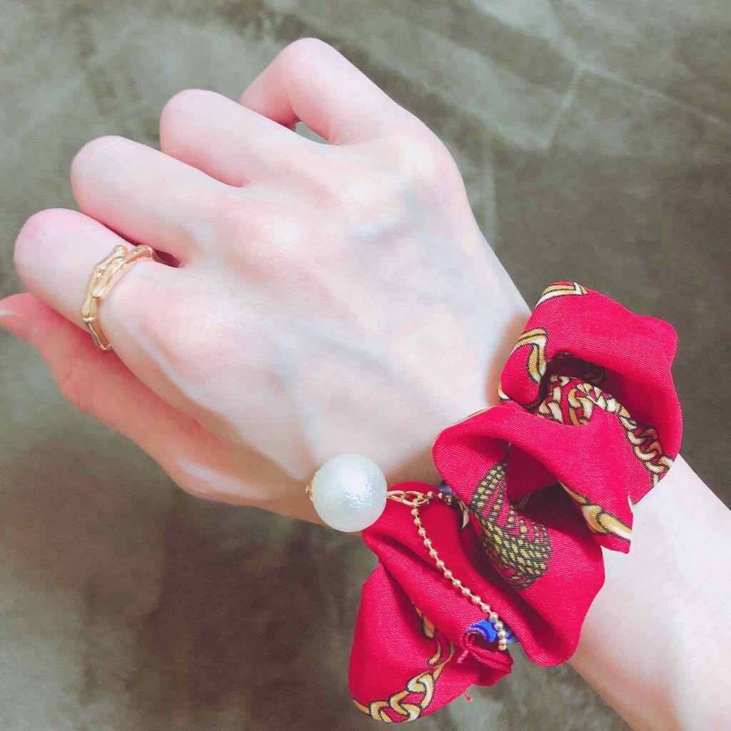 シュシュ(スカーフ風)/DAISO/その他を使ったクチコミ(3枚目)