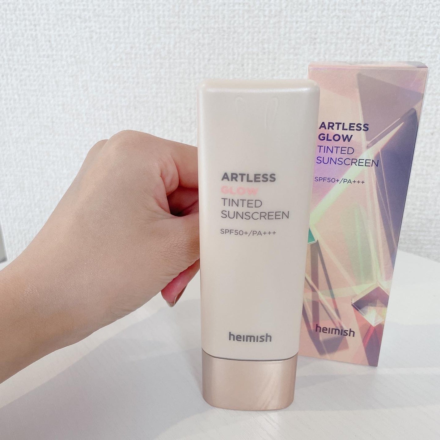 アートレスグロウティンティード日焼け止め/heimish/日焼け止めクリームを使ったクチコミ(4枚目)