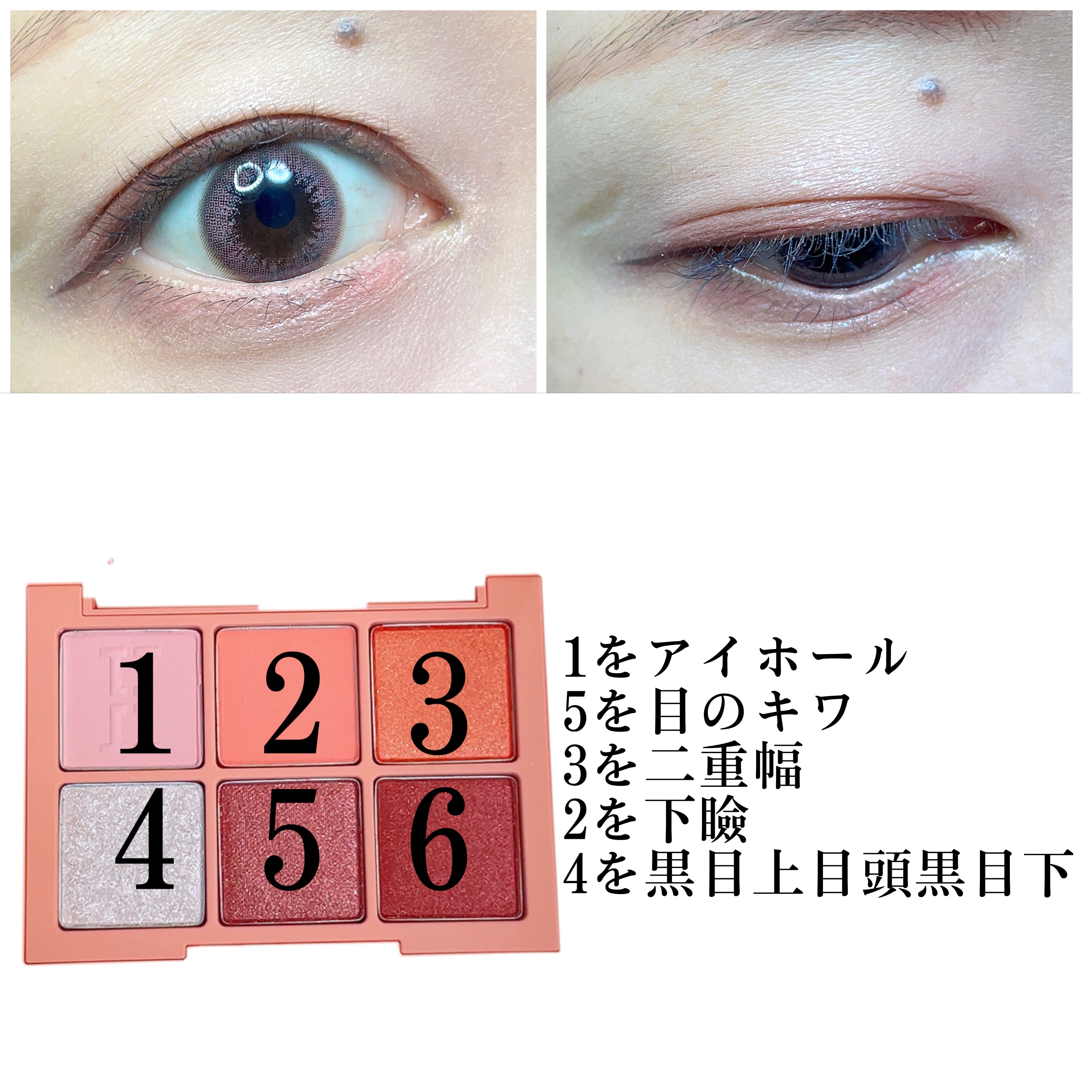 デイリームードアイシャドウパレット 03 PLEASED CORAL/MAD PEACH/アイシャドウパレットを使ったクチコミ（2枚目）