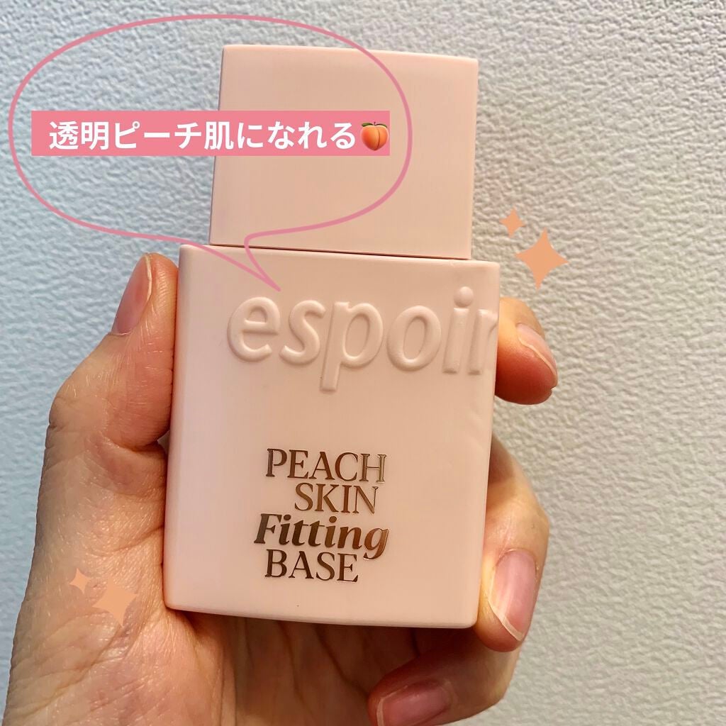 ピーチスキンフィッティングベース/espoir/化粧下地を使ったクチコミ(1枚目)