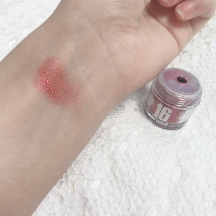 16CANDY ROCK PEAEL POWDER/16BRAND/単色アイシャドウを使ったクチコミ(3枚目)