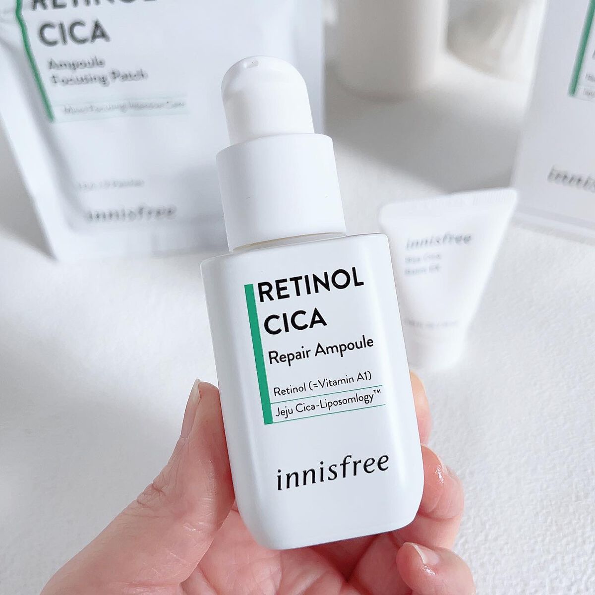 レチノール シカ リペア セラム スペシャルセット/innisfree/美容液を使ったクチコミ(4枚目)