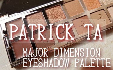 #PatrickTa
＜MAJOR DIMENSION EYESHADOW PALETTE＞
＄68.00

数多くのセレブリティーから愛され♡
指名殺到という✨😲✨メイクアップアーティスト『パトリック