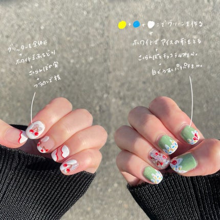 ジェルネイル(ライト対応)/セリア/ジェルネイルを使ったクチコミ(2枚目)