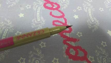 描くふたえアイライナー/CEZANNE/リキッドアイライナーを使ったクチコミ(3枚目)