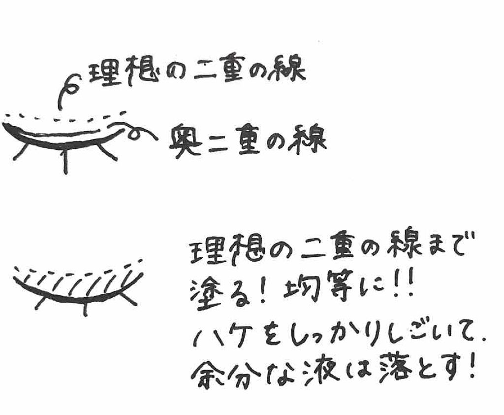 リアルダブルアイリッド/K-パレット/二重まぶた用アイテムを使ったクチコミ(4枚目)