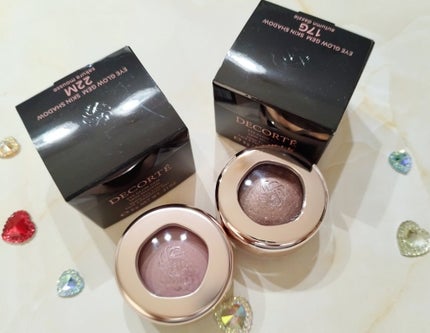 DECORTÉ アイグロウジェム スキンシャドウのクチコミ「影になり、光になり✨骨格までも美しく😍
完成❗
スキントーンの光る透けツヤアイカラー💗
20.....」(1枚目)