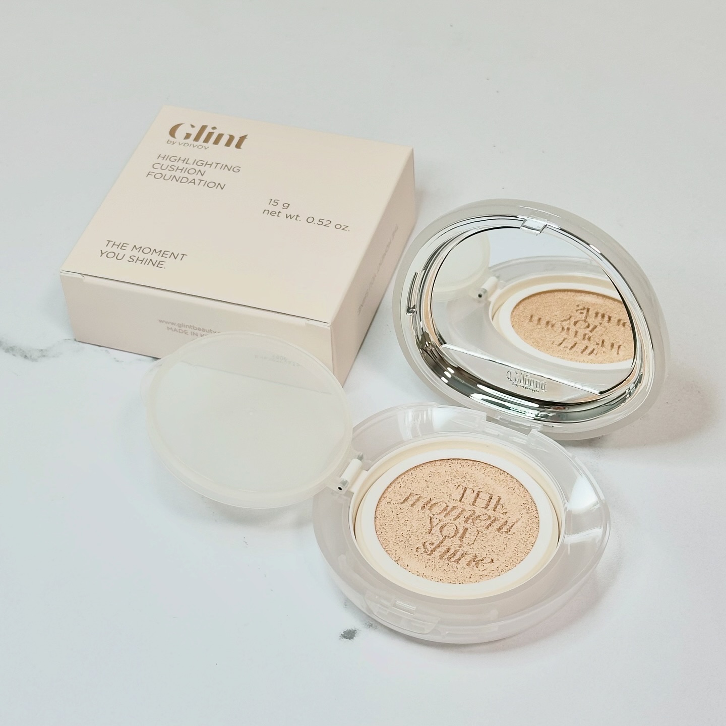 ハイライティングクッションファンデーション/Glint/クッションファンデーションを使ったクチコミ（2枚目）