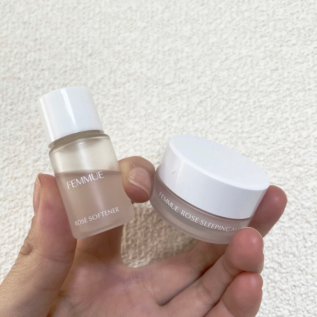 ローズウォーター スリーピングマスク/FEMMUE/フェイスクリームを使ったクチコミ(1枚目)