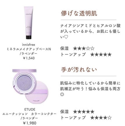 エニークッション カラーコレクター/ETUDE/化粧下地を使ったクチコミ(5枚目)