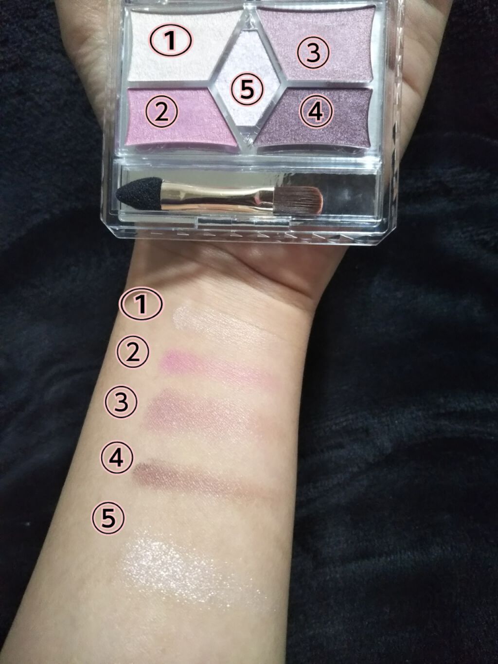 【旧品】パーフェクトスタイリストアイズ/キャンメイク/アイシャドウパレットを使ったクチコミ(4枚目)