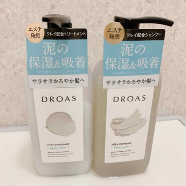 DROAS(ドロアス) の

シルキーシャンプー／トリートメント

見た目がおしゃれでパケ買いしました❣️
風呂場が一気に映えてません！？笑

シンプルで大人な感じ🧑


－－－－－－－－－－－－－－－