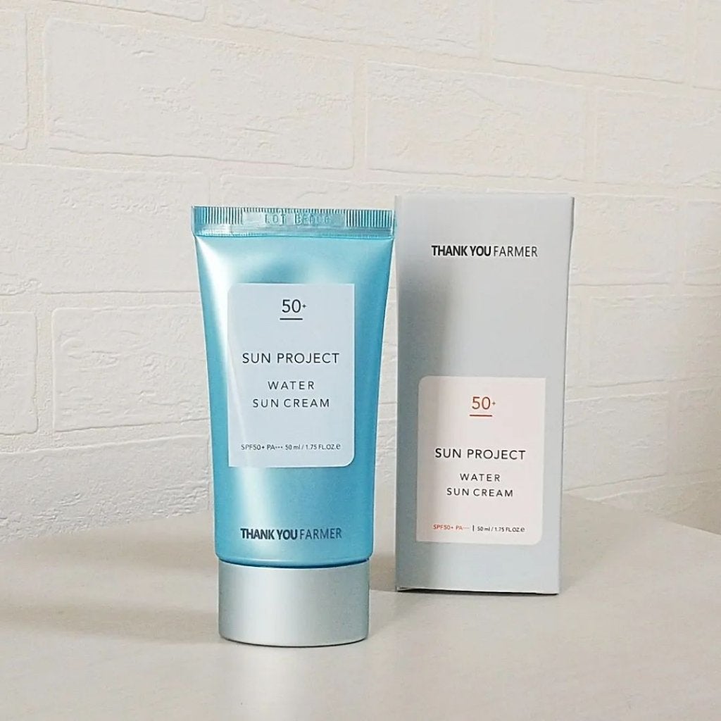 サンプロジェクト ウォーターサンクリーム SPF50+ PA+++/THANK YOU FARMER/日焼け止めクリームを使ったクチコミ(1枚目)