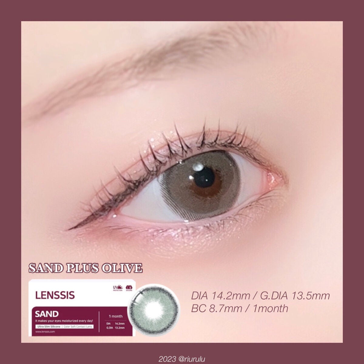 サンドシリーズ/LENSSIS/カラーコンタクトレンズを使ったクチコミ(2枚目)