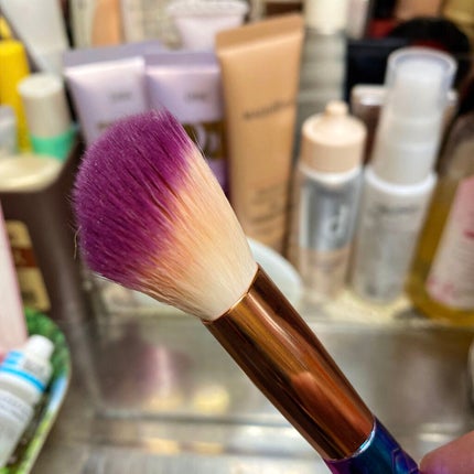 春姫 チークブラシ/DAISO/メイクブラシを使ったクチコミ(4枚目)