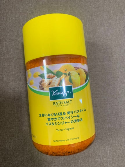 クナイプ バスソルト ユズ&ジンジャーの香り/クナイプ/無機塩系入浴剤を使ったクチコミ(1枚目)