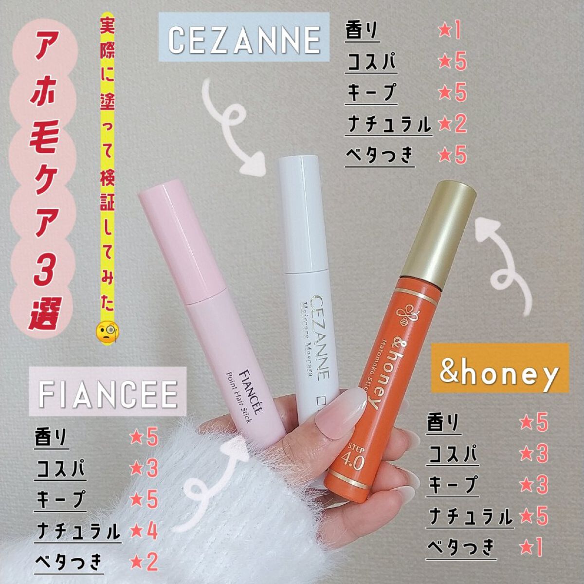 マトメイクスティック 4.0/&honey/ヘアジェルを使ったクチコミ(1枚目)