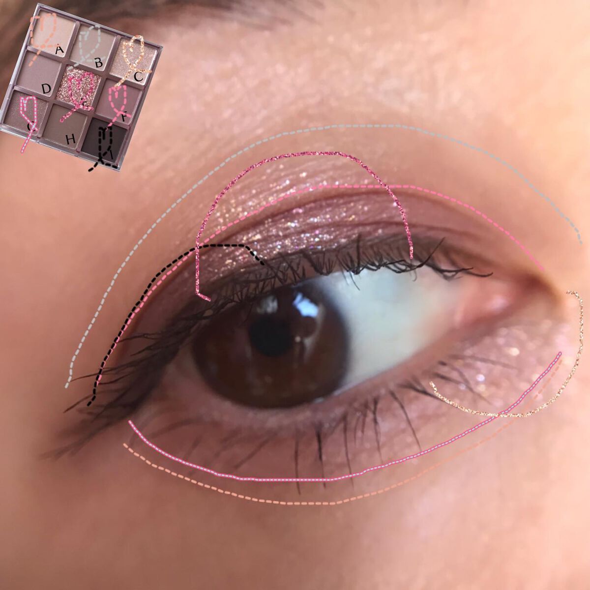 KEYBO FALL IN LOVE SHADOW PALETTE/keybo/アイシャドウパレットを使ったクチコミ(8枚目)