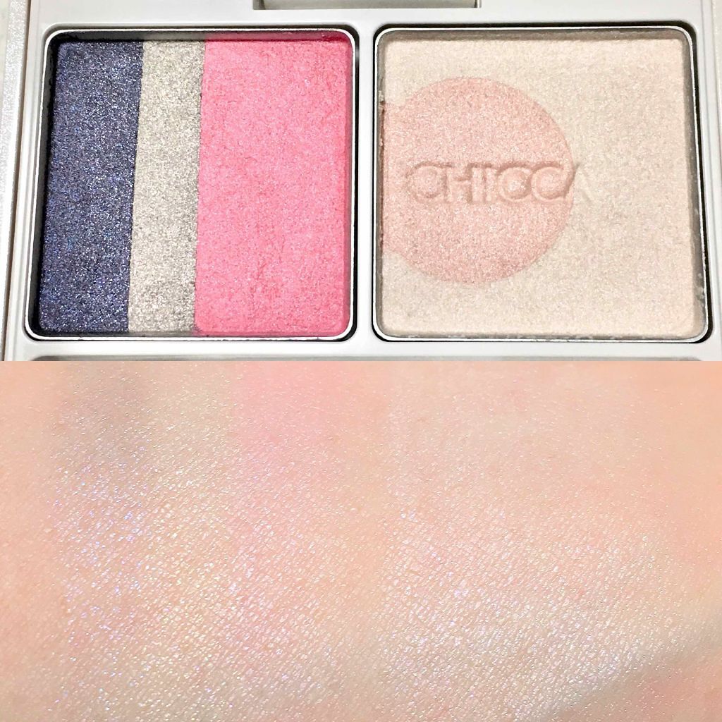 フローレスグロウ リッドテクスチャー アイシャドウ/CHICCA/アイシャドウパレットを使ったクチコミ(2枚目)