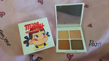 完璧にパケ買いです(*´ー｀*)
可愛すぎる✨
２種類あり私はmilkcaramel(ブラウン系)を購入
香りもmilkcaramelの匂いがします！

デメリットでラメが取れやすいです…
つけてもすぐ