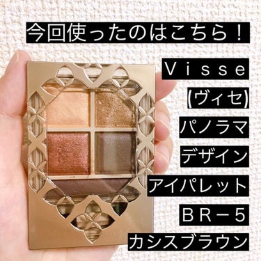 パノラマデザイン アイパレット BR-5 カシスブラウン/Visée/パウダーアイシャドウを使ったクチコミ（2枚目）