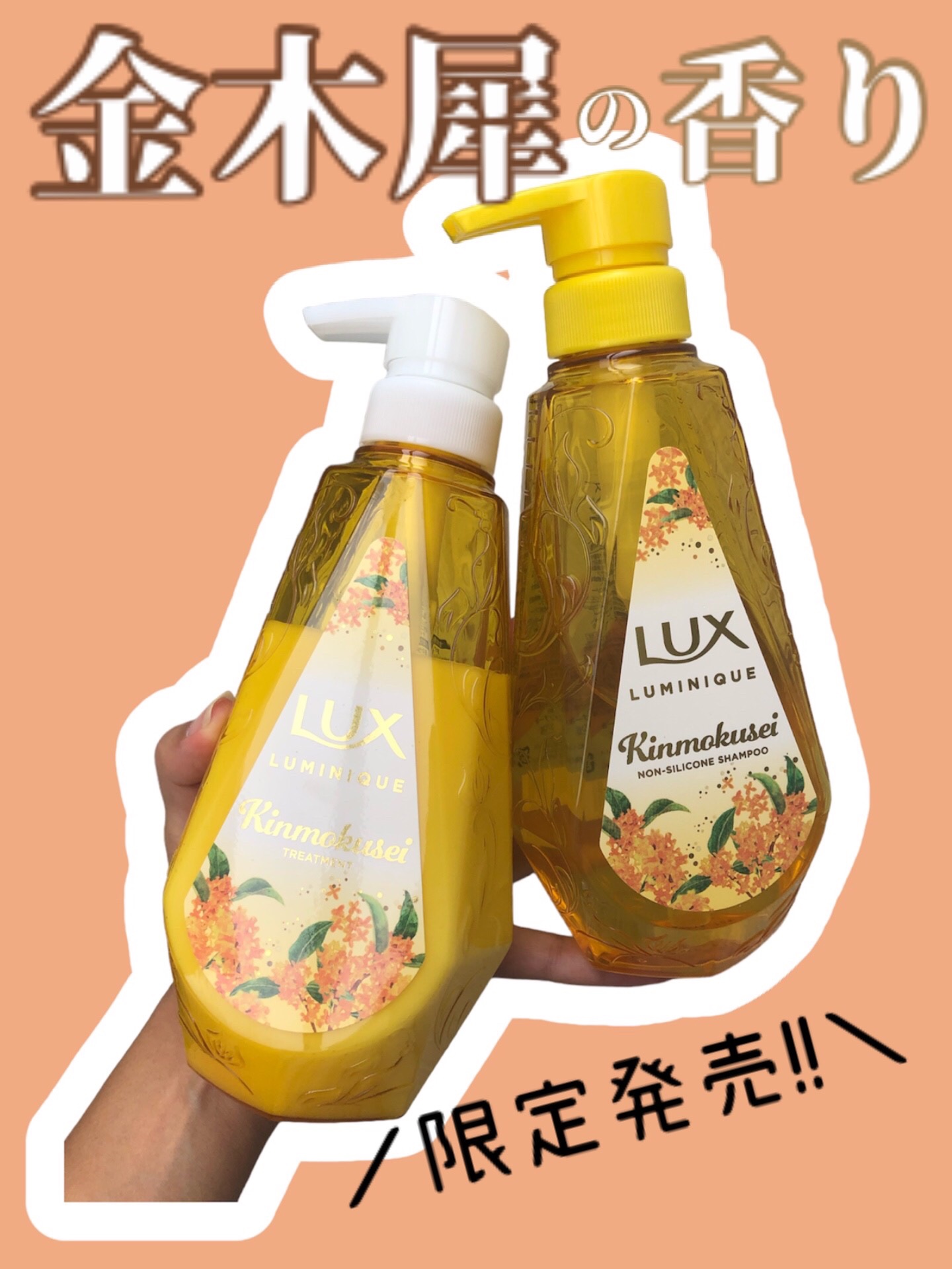 ルミニーク 金木犀 お試し容量ポンプペア/LUX/市販シャンプーを使ったクチコミ（1枚目）