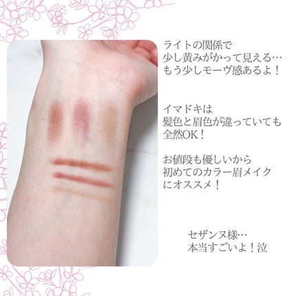 ノーズ&アイブロウパウダー/CEZANNE/パウダーアイブロウを使ったクチコミ(4枚目)