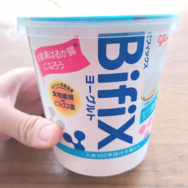 グリコ BifiXヨーグルト  ほんのり甘い脂肪ゼロ 375g のクチコミ「サプリメントや
漢方だけに頼らず腸活の為に
いろんなヨーグルトを食べてるので
ご紹介しまーす✨.....」（1枚目）