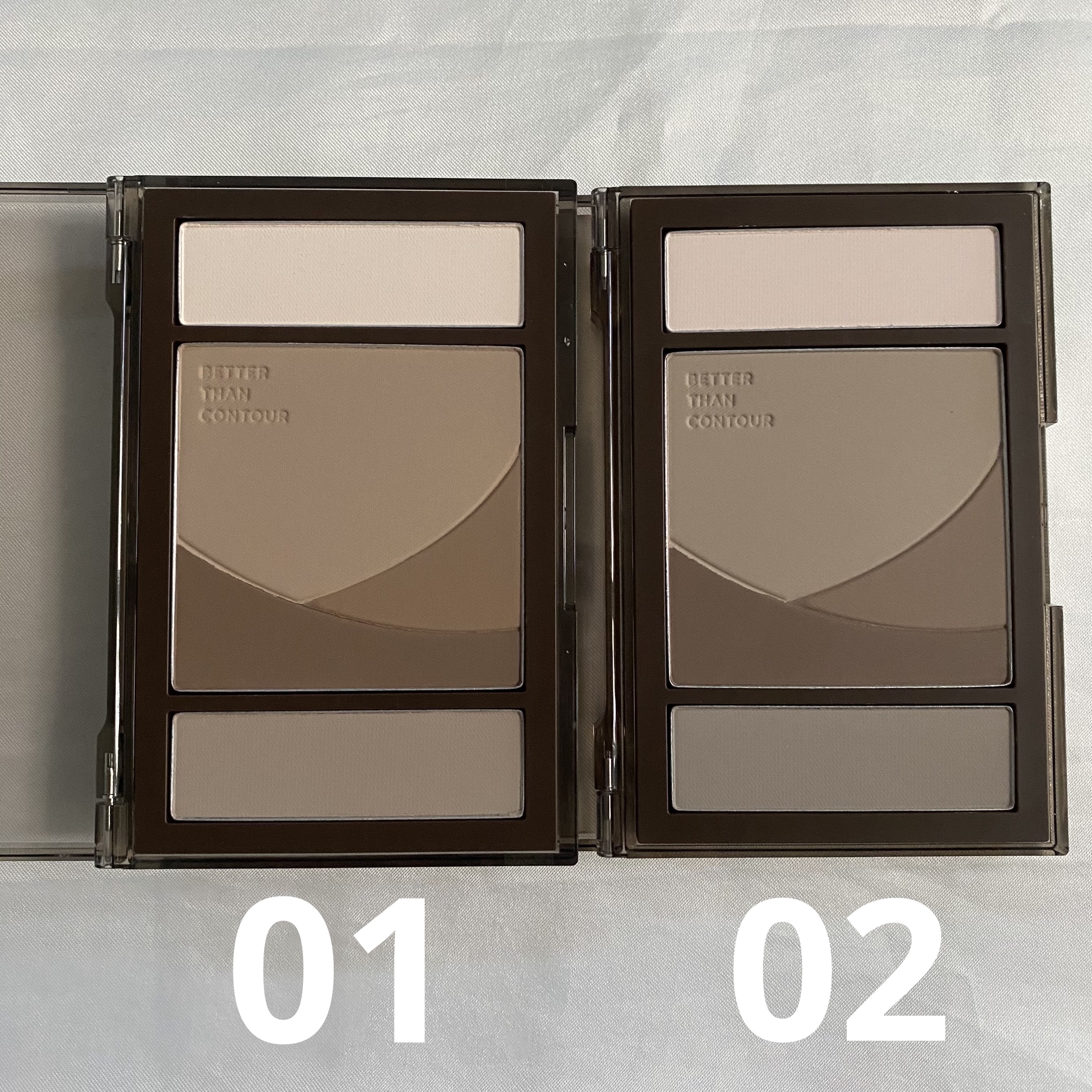 ベターザンコントゥア 01 ニュートラルウォーム(NEUTRAL WARM)/rom&nd/シェーディングを使ったクチコミ（2枚目）