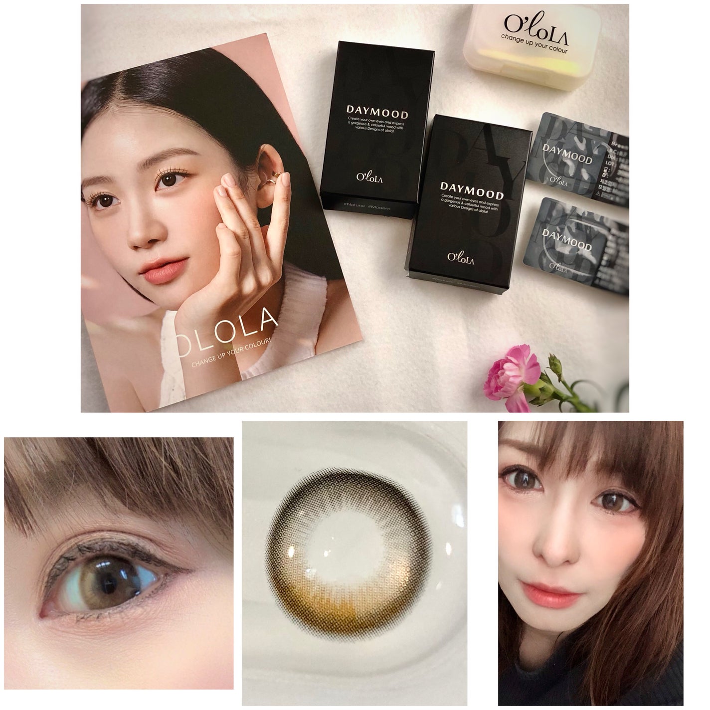 デームードブラウンマンスリー (DAYMOOD BROWN monthly)/OLOLA/1ヶ月(1MONTH)カラコンを使ったクチコミ(1枚目)