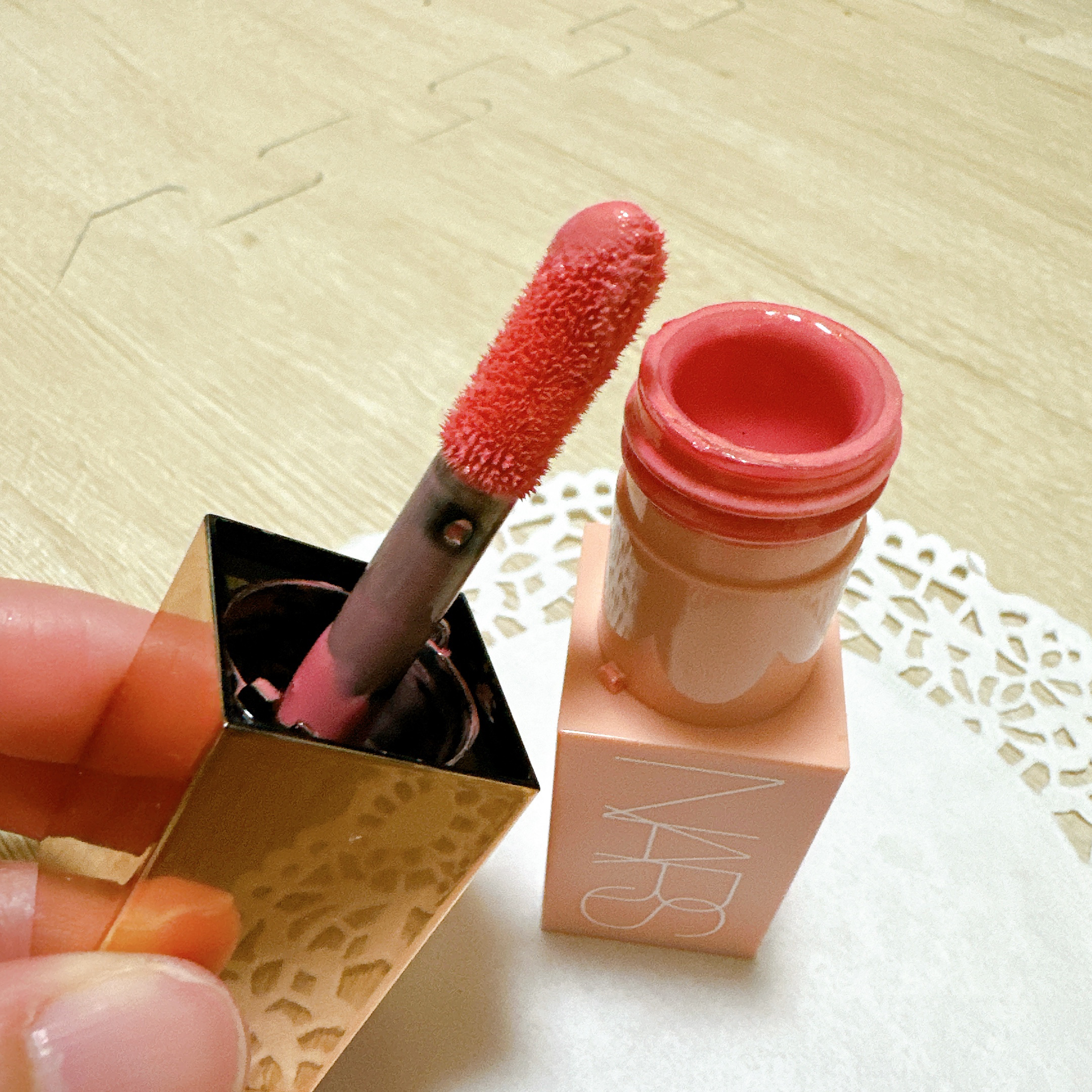  アフターグロー　リキッドブラッシュ/NARS/リキッドチークを使ったクチコミ（2枚目）