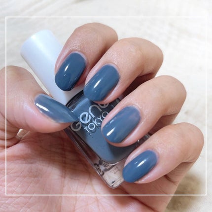 gene TOKYO ネイル グレージュブルー/DAISO/マニキュアの画像