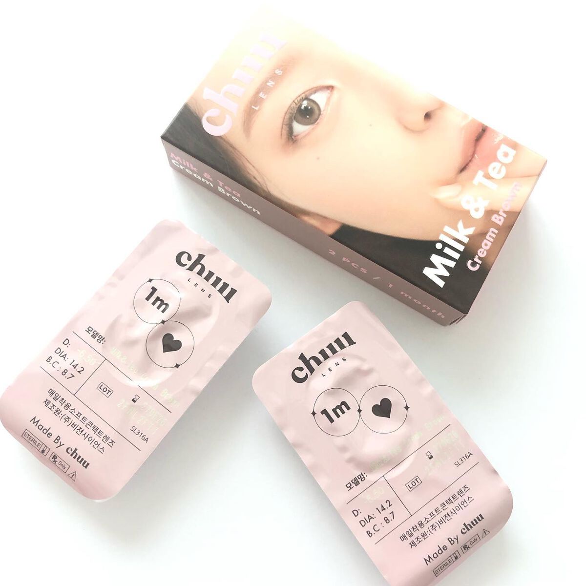 chuuLENS Milk&Tea 1day/chuu LENS/ワンデー（１DAY）カラコンを使ったクチコミ（2枚目）