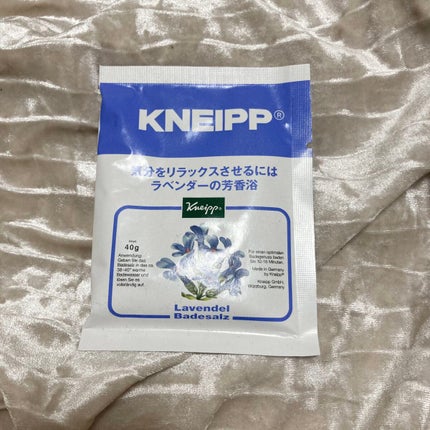 クナイプ バスソルト ラベンダーの香り 40g【旧】/クナイプ/無機塩系入浴剤を使ったクチコミ(1枚目)