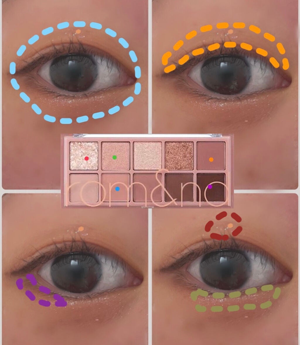 ベターザンパレット/rom&nd/アイシャドウパレットを使ったクチコミ(2枚目)