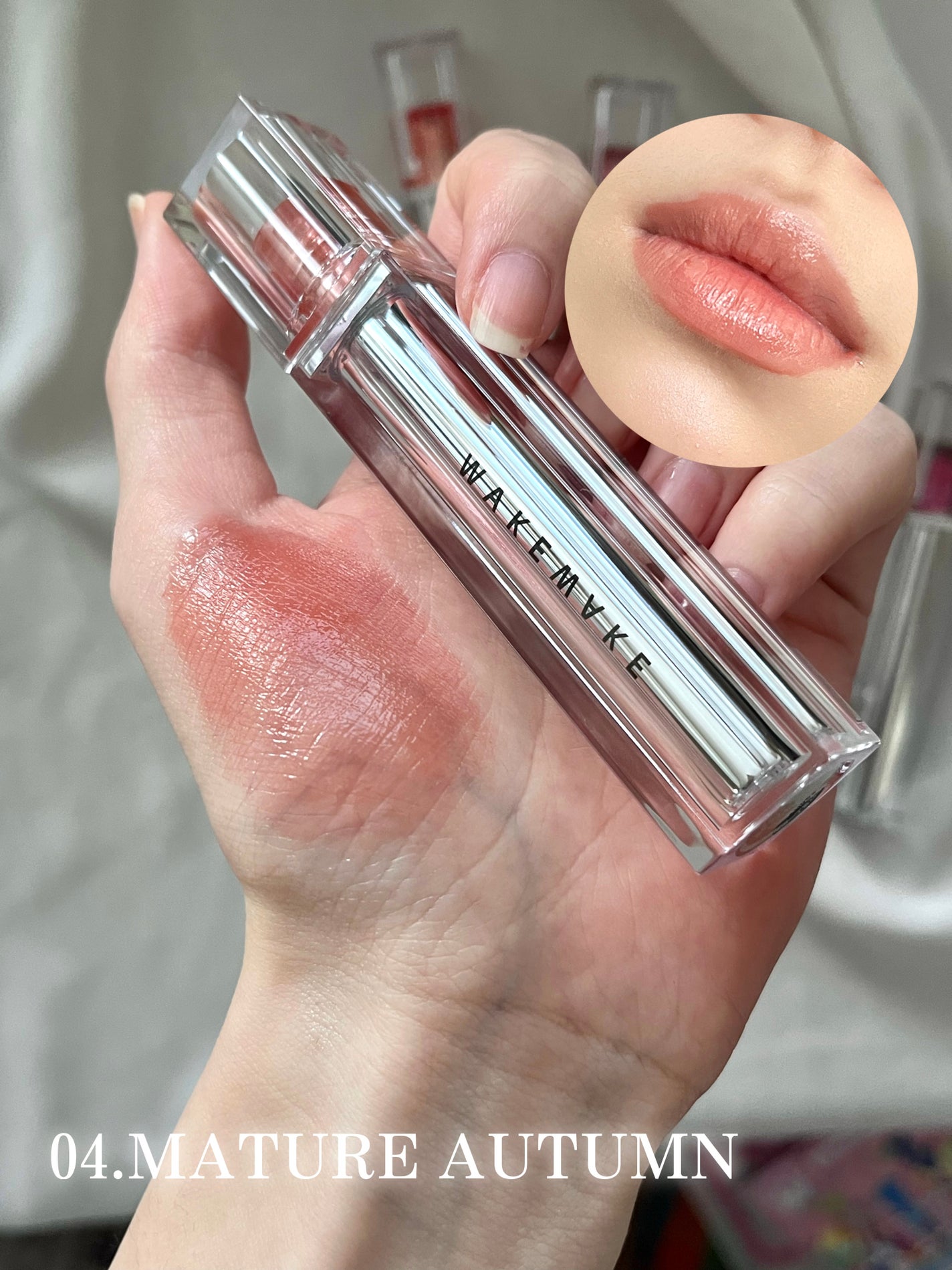 デュイジェルグロウティント/wakemake/リップティントを使ったクチコミ(5枚目)