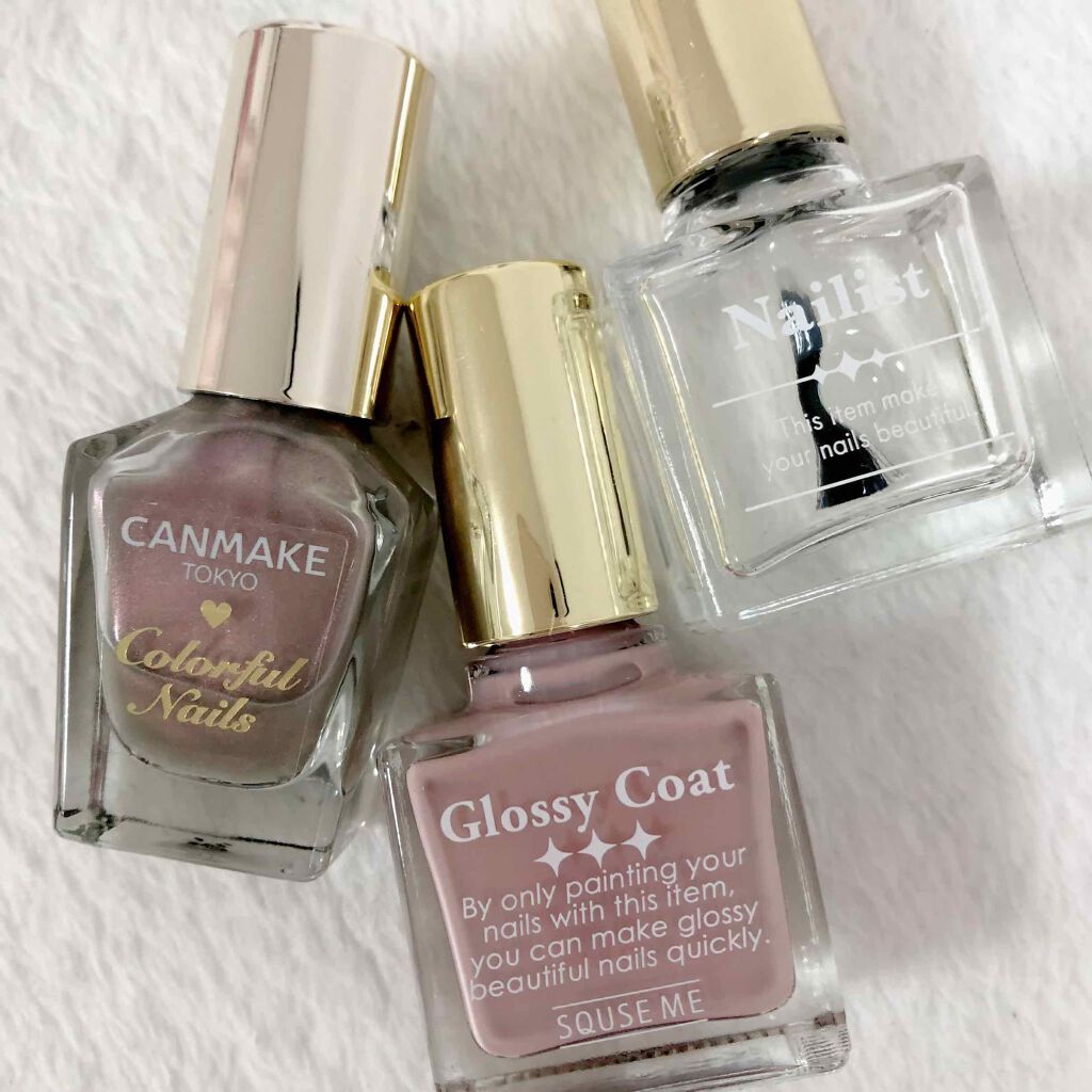 グロッシーコート/スキューズミー/オールインワンネイルを使ったクチコミ（2枚目）
